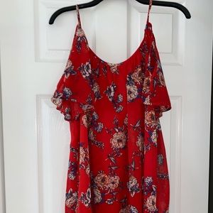 Red summer dress
